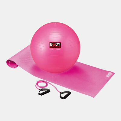 Body Sculpture Yoga Set Plus without Eye Mask Pink