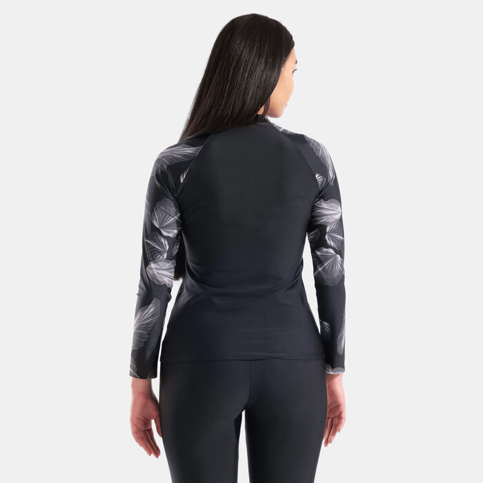 Arena Women's Modesty Long Sleeve Swimming Rashguard Black Arena Women's Modesty Long Sleeve Swimming Rashguard Black image number 1