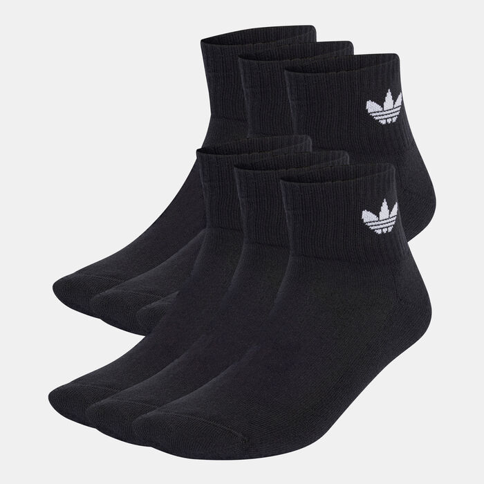 adidas Originals Ankle Socks (6 Pairs) Black adidas Originals Ankle Socks (6 Pairs) Black image number 0