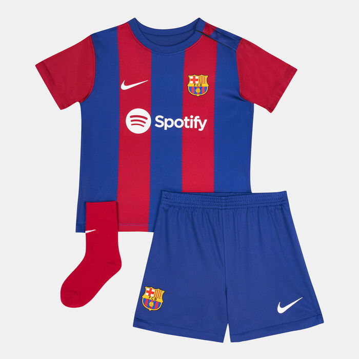 Nike Kids' F.C. Barcelona Stadium Home Kit - 2023/24 (Baby and Toddler) Blue Nike Kids' F.C. Barcelona Stadium Home Kit - 2023/24 (Baby and Toddler) Blue image number 0