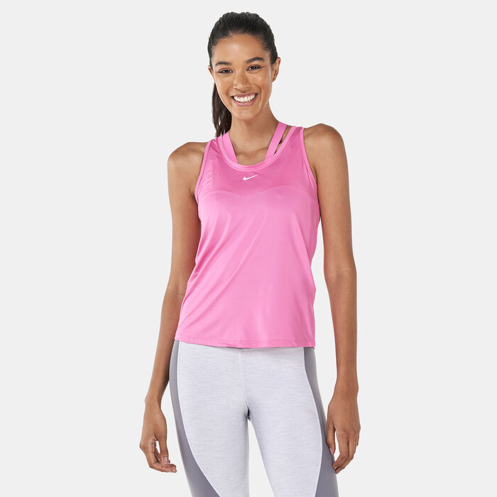 Nike Women's Dri-FIT One Training Tank Top Pink image number 0