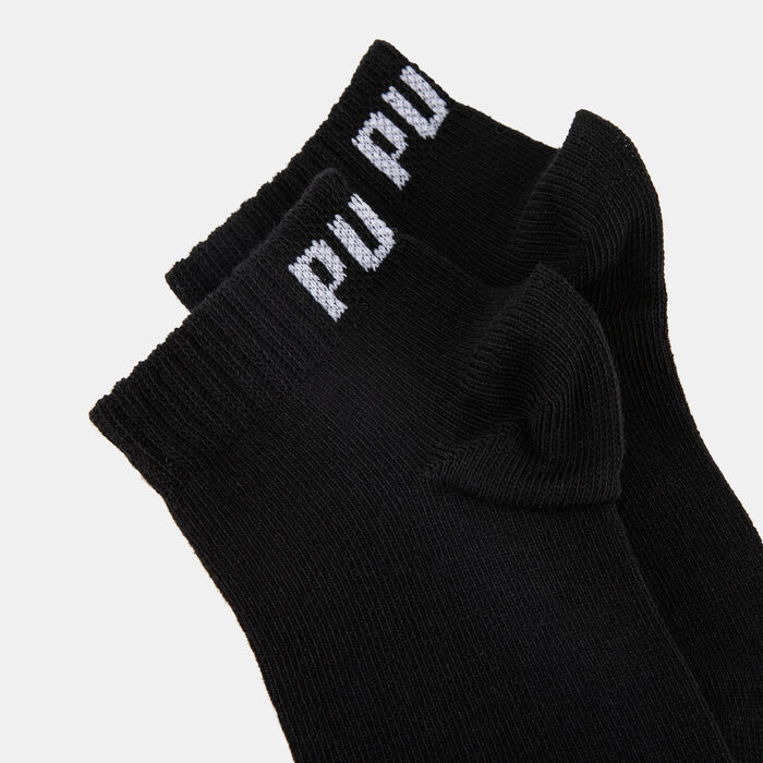 PUMA Kids' Quarter Socks (3 Pairs) Black PUMA Kids' Quarter Socks (3 Pairs) Black image number 1