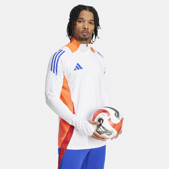 adidas Men's Tiro 24 Competition 1/4-Zip Football Top White adidas Men's Tiro 24 Competition 1/4-Zip Football Top White image number 2