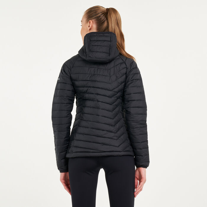 Columbia Women's Powder Lite™ Hooded Jacket Black Columbia Women's Powder Lite™ Hooded Jacket Black image number 1