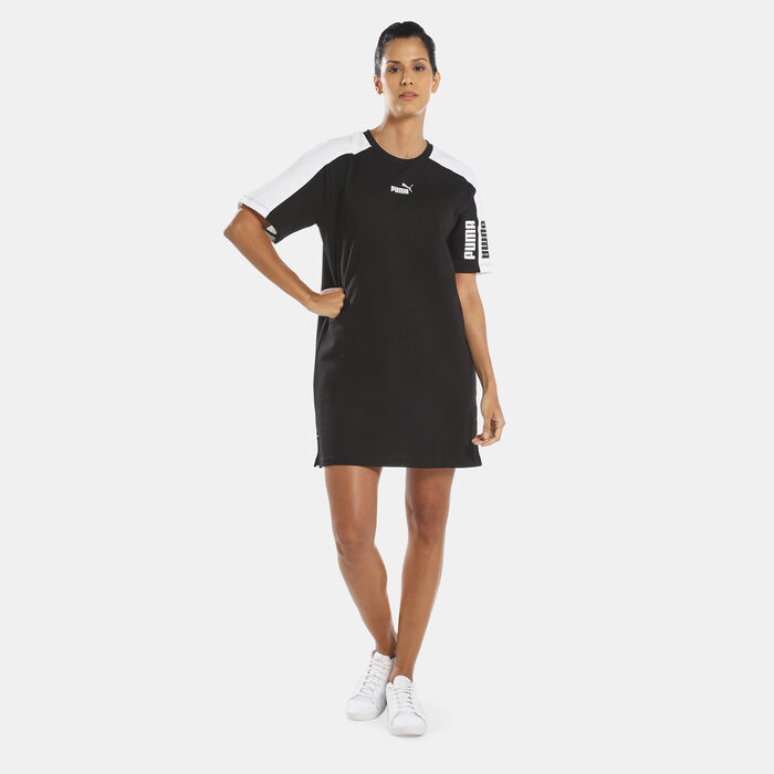 PUMA Women's Power Colorblock Dress Black image number 0