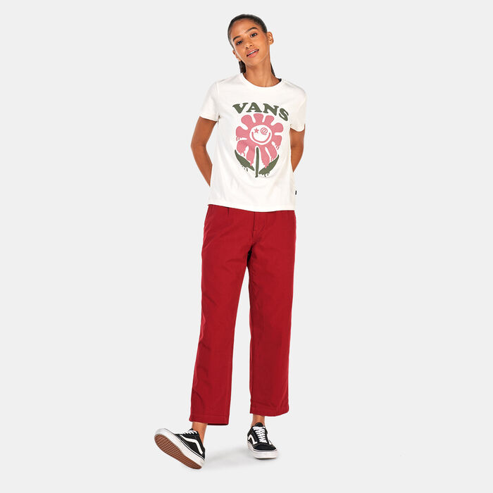 Vans Women's Curren X Knost Pants Red Vans Women's Curren X Knost Pants Red image number 2