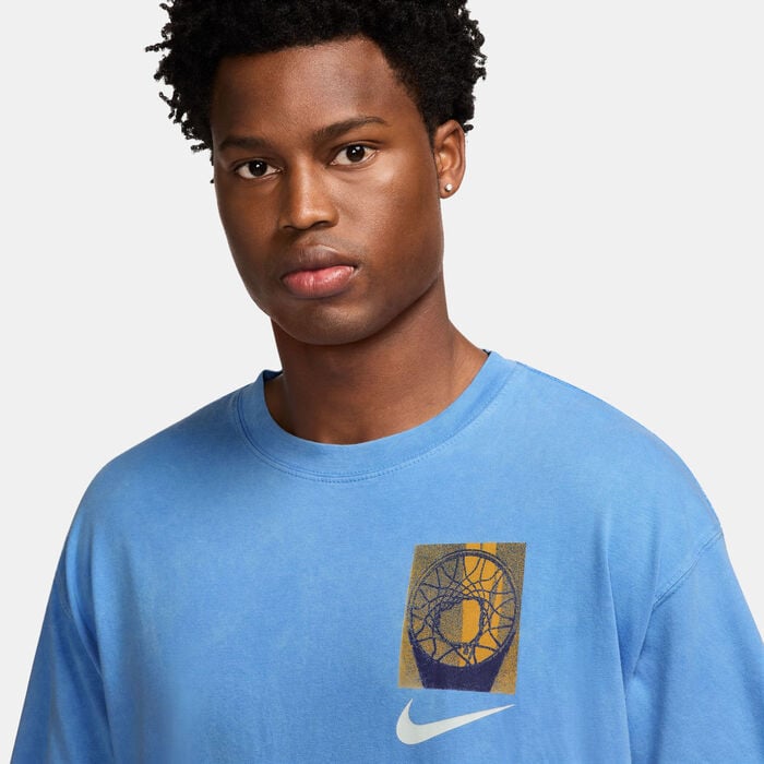 Nike Men's Max90 Basketball Graphic T-Shirt Blue Nike Men's Max90 Basketball Graphic T-Shirt Blue image number 2