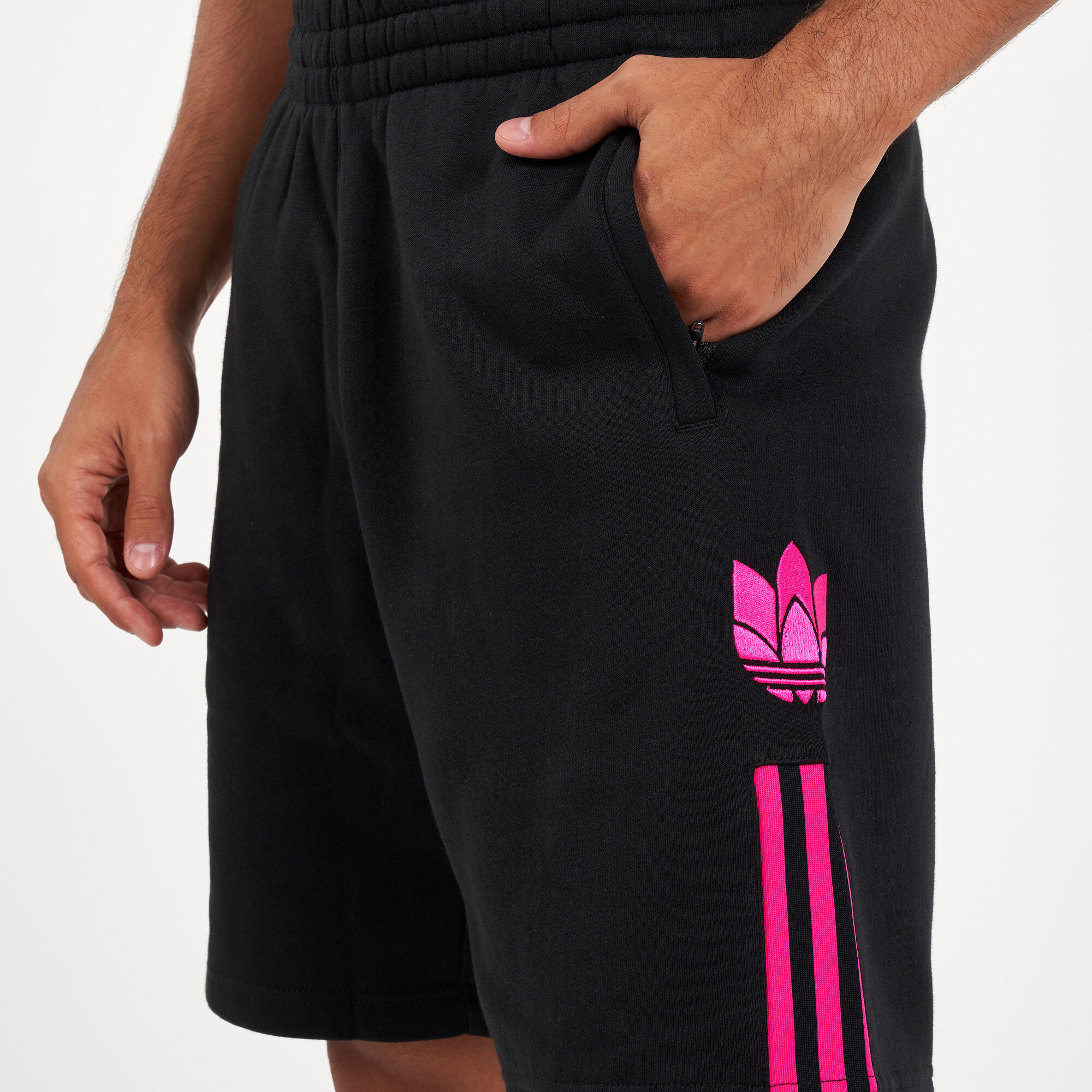 Pink adidas hotsell shorts mens