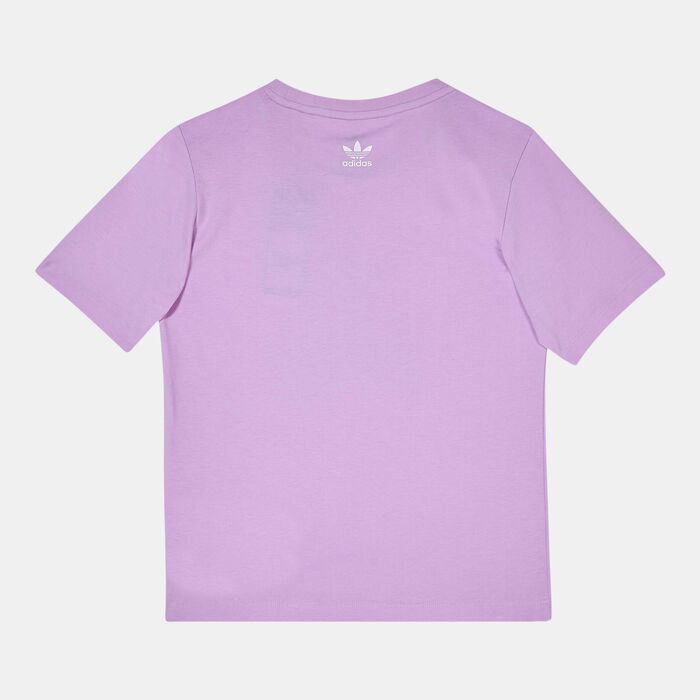 adidas Originals Kids' Graphic Logo T-Shirt Pink adidas Originals Kids' Graphic Logo T-Shirt Pink image number 1