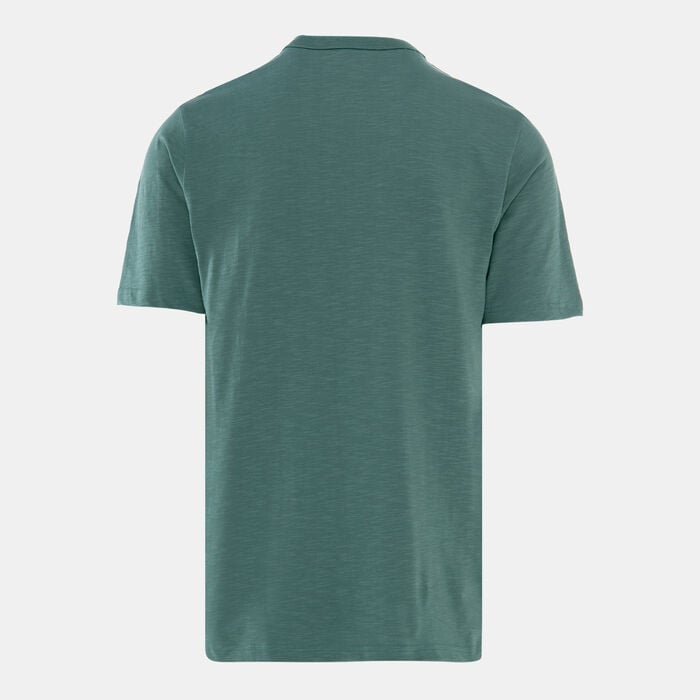 Sun and Sand Sports Men's Henley T-Shirt Green Sun and Sand Sports Men's Henley T-Shirt Green image number 1