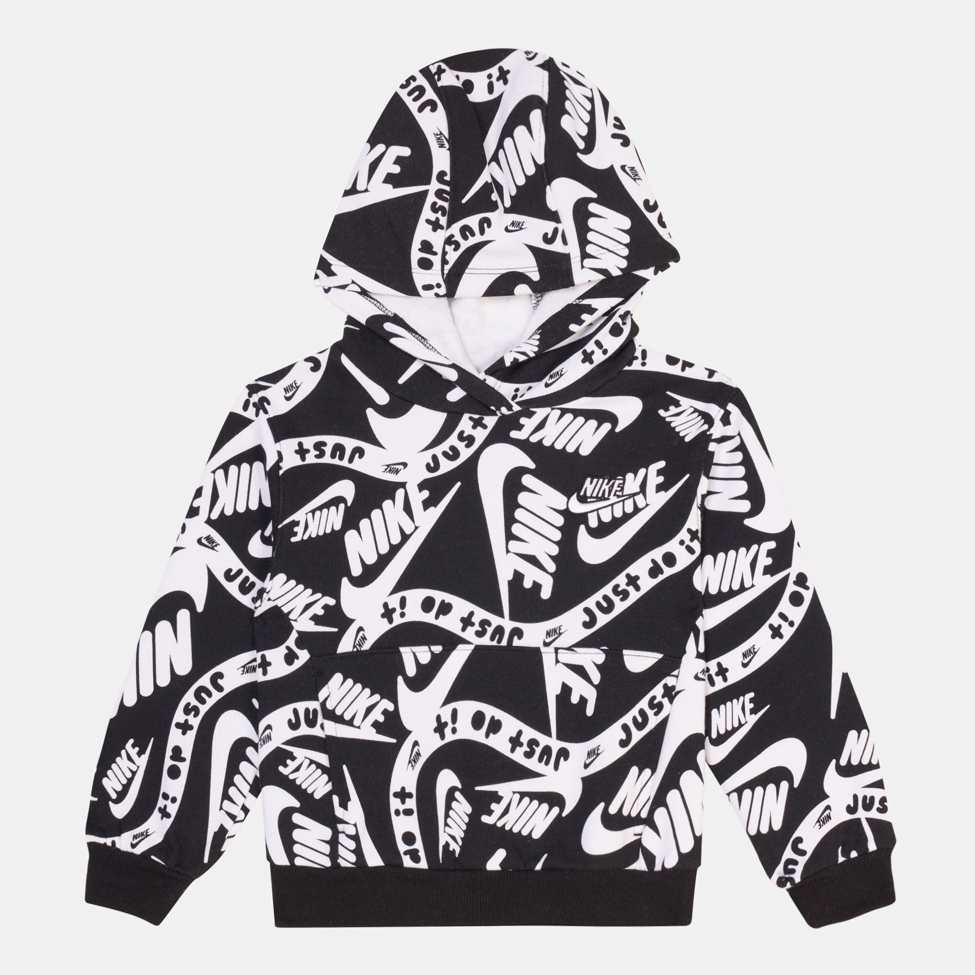 Kids Brandmark Basic Pullover Hoodie Younger Kids Black Nike in KSA SSS