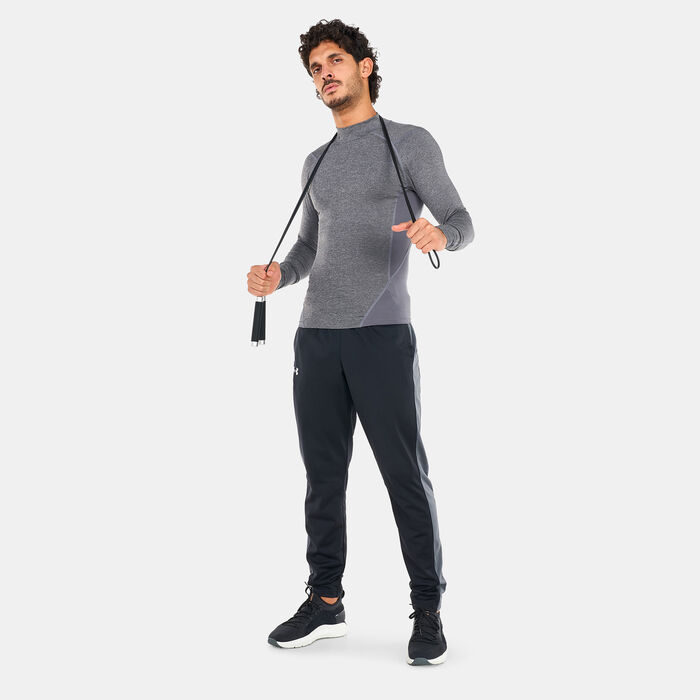 Under Armour Men's HeatGear® Mock Long Sleeve T-Shirt Grey Under Armour Men's HeatGear® Mock Long Sleeve T-Shirt Grey image number 2