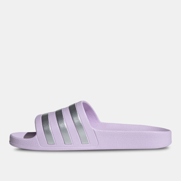 adidas Women's Adilette Aqua Slides Grey image number 2