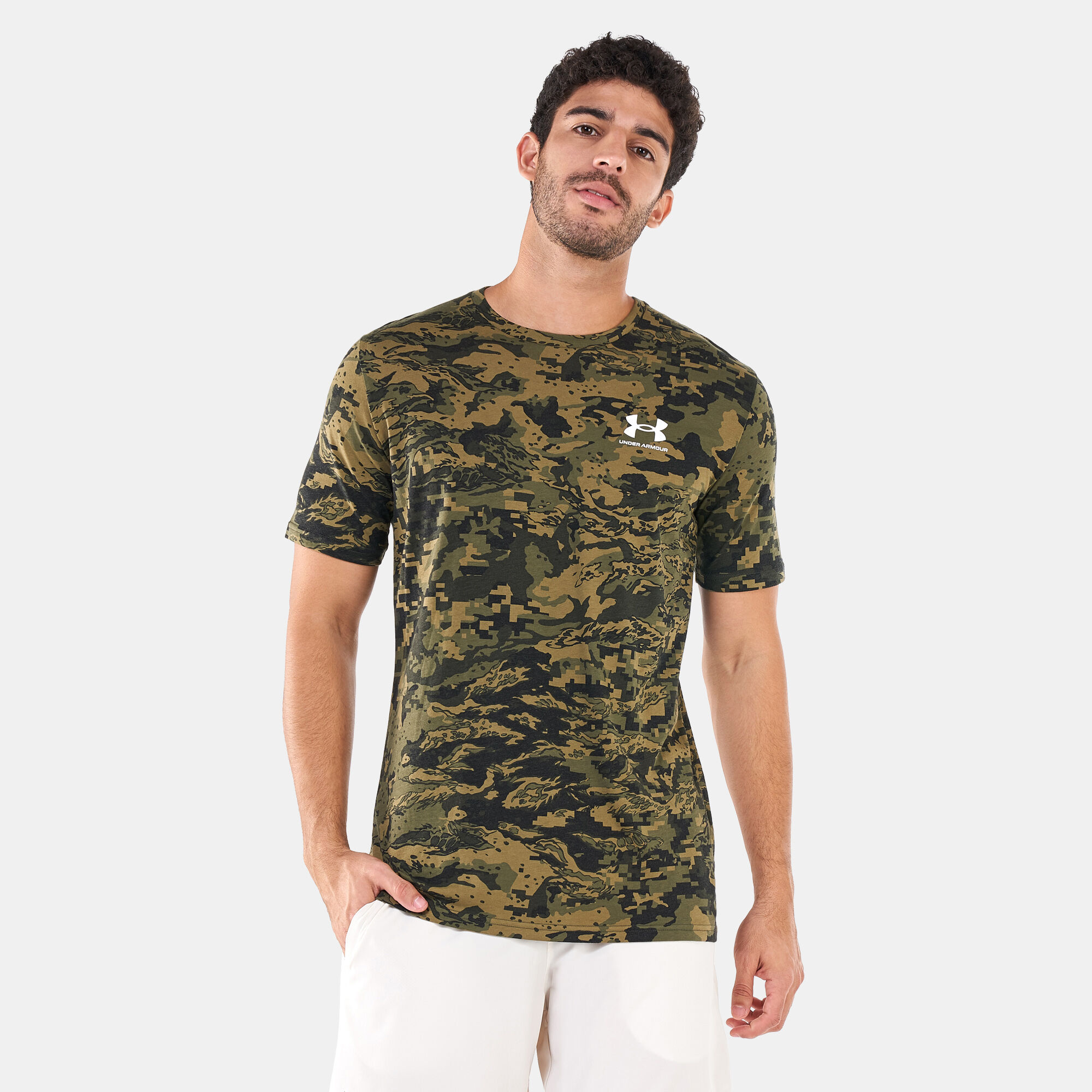 Army Under Armour Camo T-Shirt (Sand)