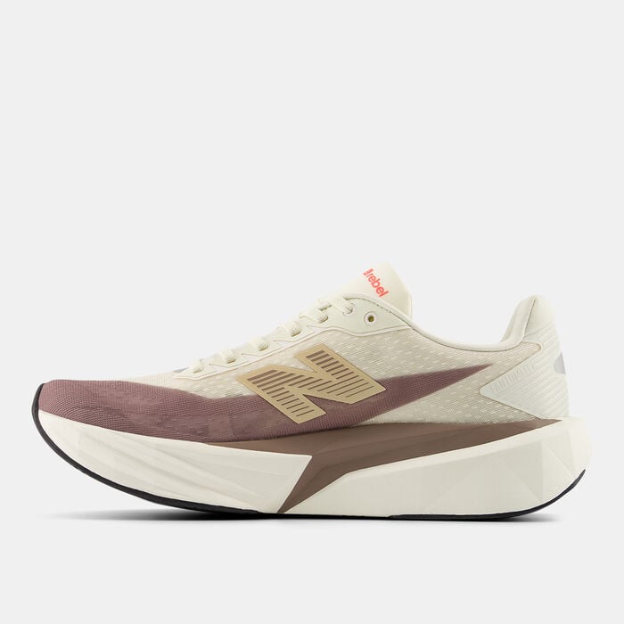 New Balance Women's FuelCell Rebel v5 Running Shoes Beige New Balance Women's FuelCell Rebel v5 Running Shoes Beige image number 2