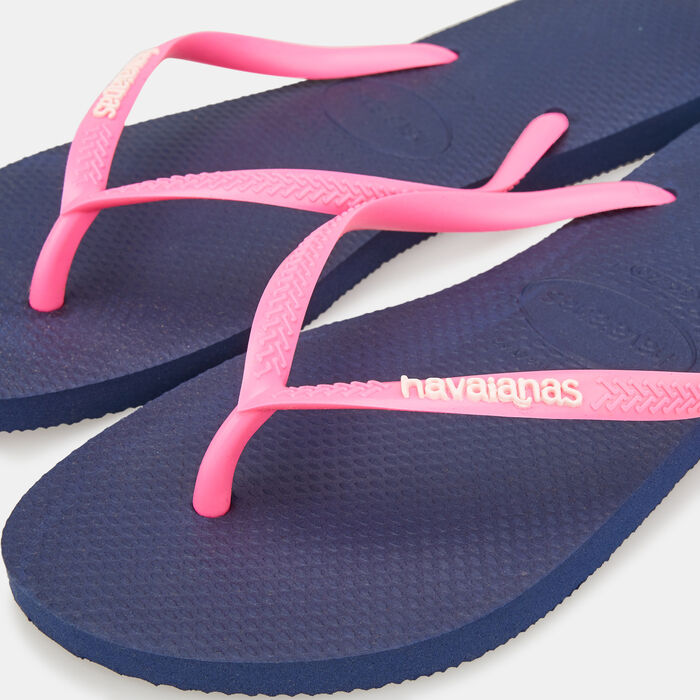 Havaianas Women's Slim Slides Blue Havaianas Women's Slim Slides Blue image number 2