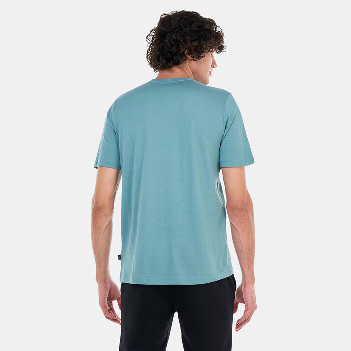 PUMA Men's Essentials+ 2 Colour Logo T-Shirt Green PUMA Men's Essentials+ 2 Colour Logo T-Shirt Green image number 1