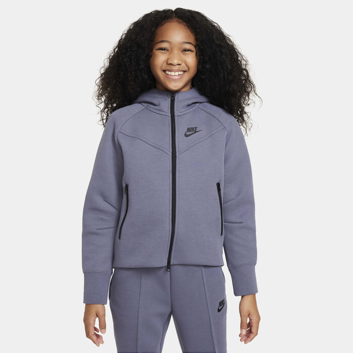 Nike Kids' Sportswear Tech Fleece Full-Zip Hoodie Blue Nike Kids' Sportswear Tech Fleece Full-Zip Hoodie Blue image number 0