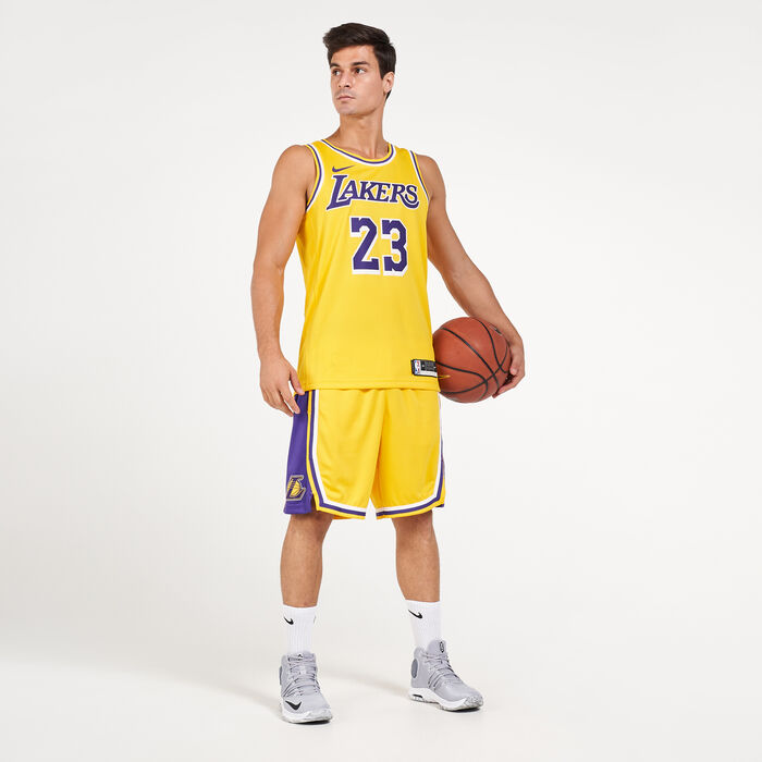 Nike Men's NBA Los Angeles Lakers LeBron James Icon Edition Swingman Jersey Nike Men's NBA Los Angeles Lakers LeBron James Icon Edition Swingman Jersey image number 4