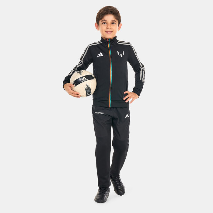 adidas Kids' Messi Training Football Jacket Black adidas Kids' Messi Training Football Jacket Black image number 2
