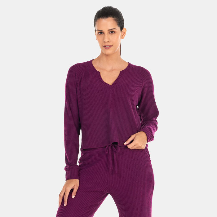 BEYOND YOGA Women's Free Style Pullover Purple BEYOND YOGA Women's Free Style Pullover Purple image number 0
