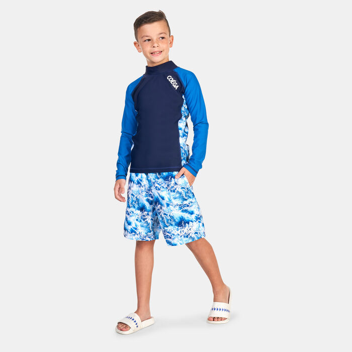 COEGA Kids' Long Sleeve Rashguard Blue image number 2