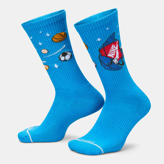 Nike Everyday Plus Cushioned Crew Socks (2 Pairs) Blue Nike Everyday Plus Cushioned Crew Socks (2 Pairs) Blue image number 0