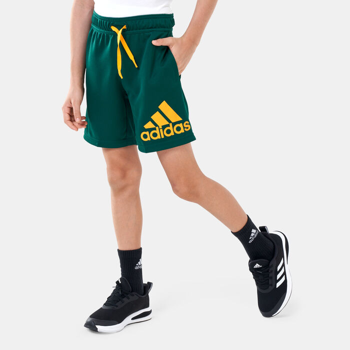 adidas Kids' Designed 2 Move Logo Shorts Green image number 0