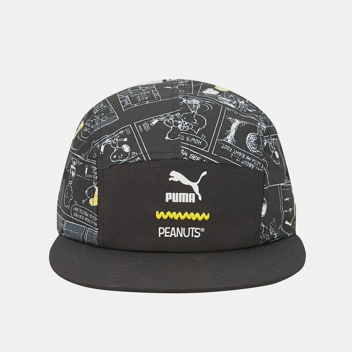 PUMA Kids' x Peanuts 5 Panel Cap Black PUMA Kids' x Peanuts 5 Panel Cap Black image number 0