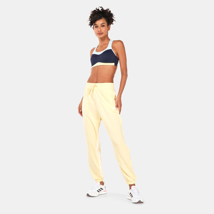 adidas Women's Hyperglam 3-Stripes Joggers yellow adidas Women's Hyperglam 3-Stripes Joggers yellow image number 2