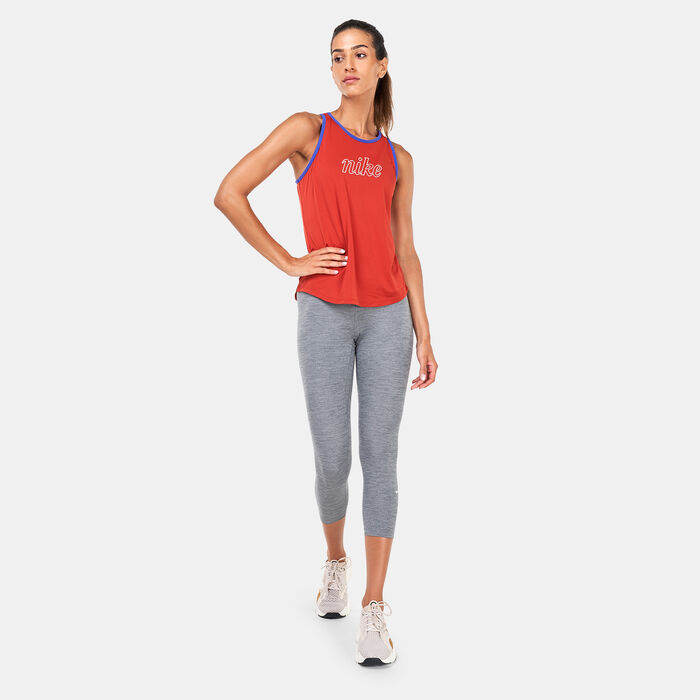 Nike Women's One Dri-FIT Tank Top Orange image number 2