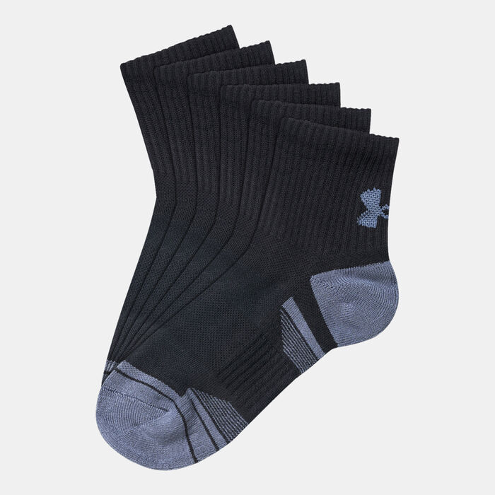 Under Armour Performance Quarter Socks (3 Pairs) Black Under Armour Performance Quarter Socks (3 Pairs) Black image number 0