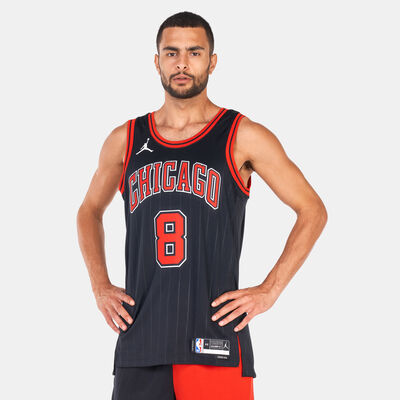 Jordan Men's NBA Chicago Bulls Statement Edition Swingman Basketball Jersey  Black