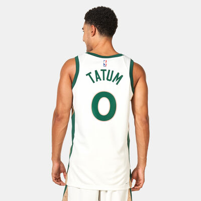 Nike Men's NBA Boston Celtics Jayson Tatum City Edition Dri-FIT Swingman Basketball Jersey - 2023/24 Ivory