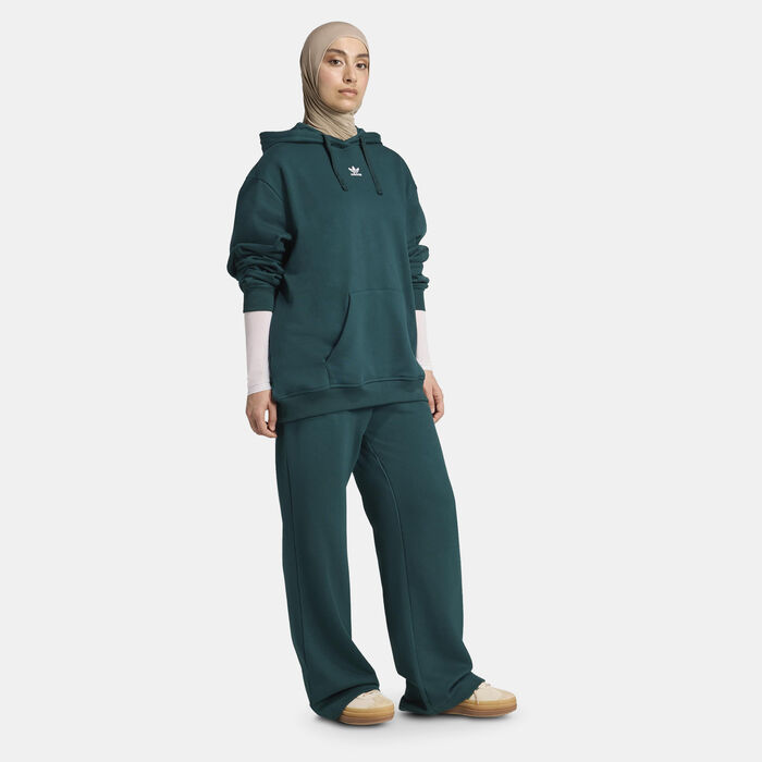 adidas Originals Women's Essentials French Terry Hoodie Green image number 2