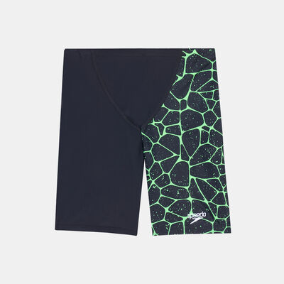 Speedo Kids' Digital Allover V Cut Swimming Jammers Black