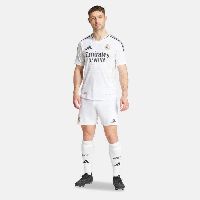 adidas Men's Real Madrid Authentic Home Football Jersey - 2024/25 White adidas Men's Real Madrid Authentic Home Football Jersey - 2024/25 White image number 2