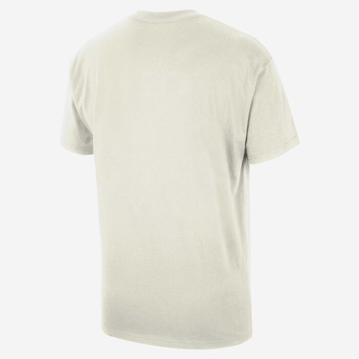 Nike Men's NBA Milwaukee Bucks Courtside Max90 T-Shirt Ivory Nike Men's NBA Milwaukee Bucks Courtside Max90 T-Shirt Ivory image number 1