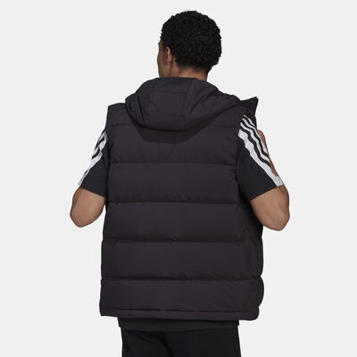 adidas Men's Helionic Hooded Down Vest Jacket Black adidas Men's Helionic Hooded Down Vest Jacket Black