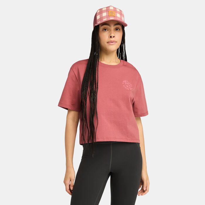 Timberland Women's Graphic T-Shirt Pink Timberland Women's Graphic T-Shirt Pink image number 0