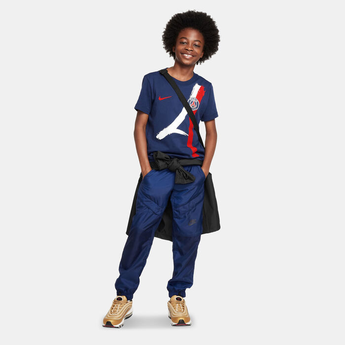 Nike Kids' Paris Saint-Germain Away Football Graphic T-Shirt Blue Nike Kids' Paris Saint-Germain Away Football Graphic T-Shirt Blue image number 2