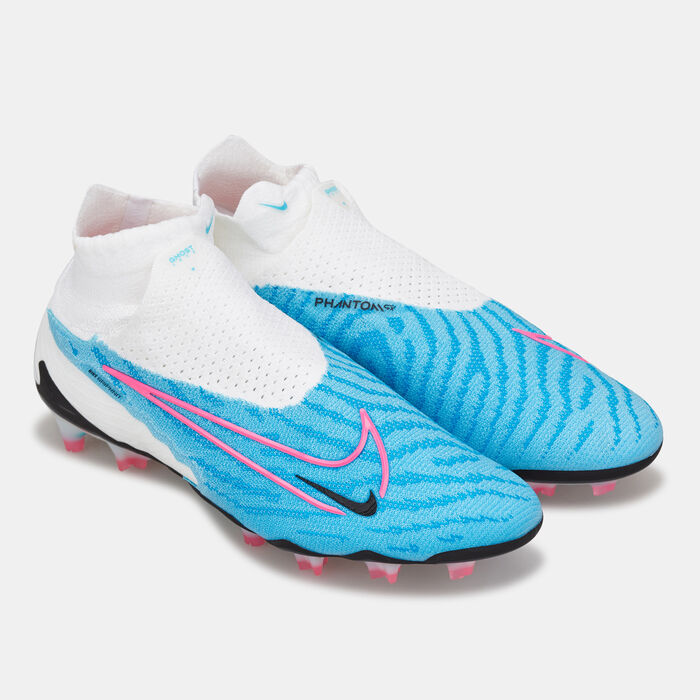 Nike Men's Gripknit Phantom GX Elite Firm Ground Football Shoe Blue Nike Men's Gripknit Phantom GX Elite Firm Ground Football Shoe Blue image number 1