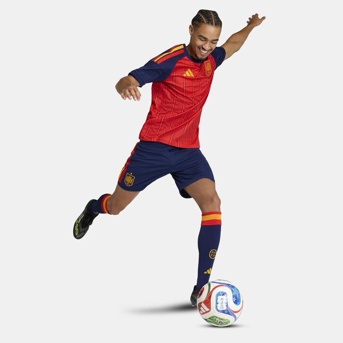 adidas Men's Spain 2026 Home Replica Football Shorts Blue image number 4