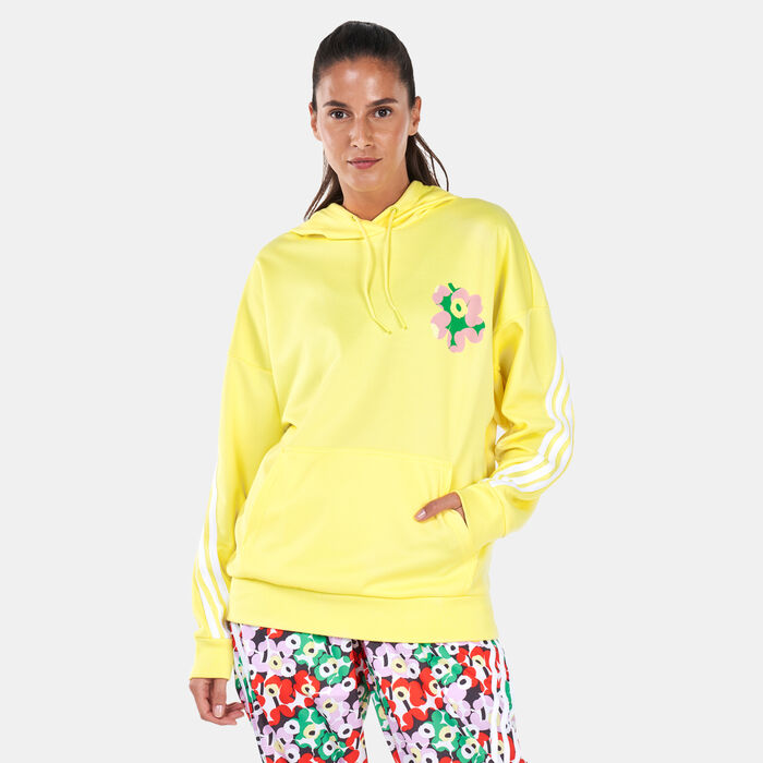 adidas neon yellow hoodie