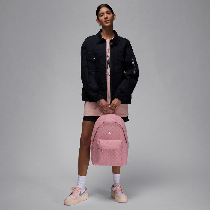 Shop Jordan Monogram Backpack Pink Online in KSA -SSS