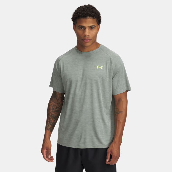 Under Armour Men's UA Tech Textured T-Shirt Green image number 0