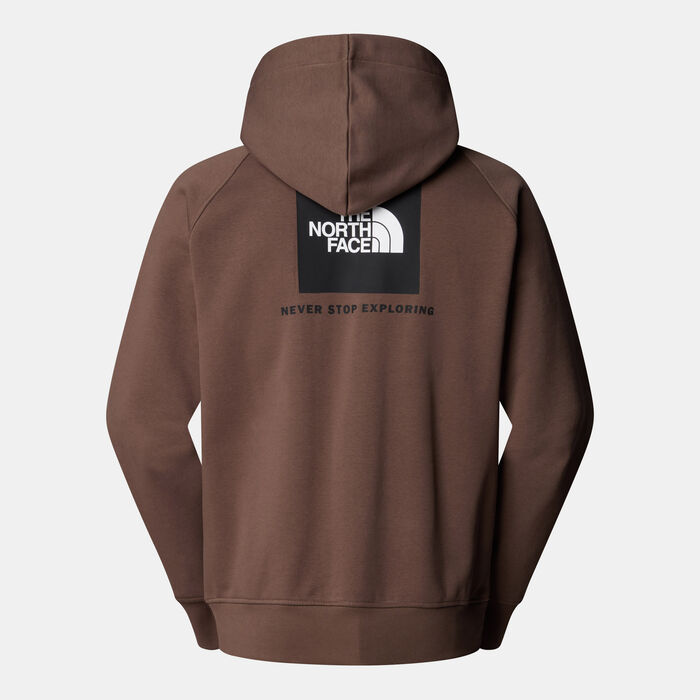 The North Face Men's Raglan Redbox Hoodie Brown The North Face Men's Raglan Redbox Hoodie Brown image number 1