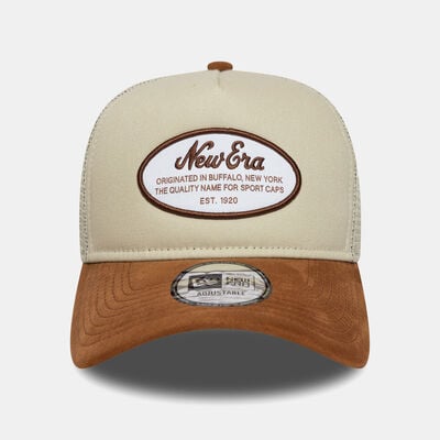 New Era Men's Oval Patch Camo Trucker Cap Beige New Era Men's Oval Patch Camo Trucker Cap Beige