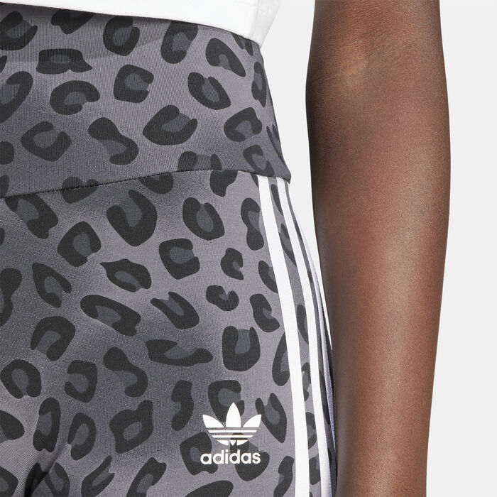 adidas Originals Women's Leopard Luxe Bike Shorts Black image number 3