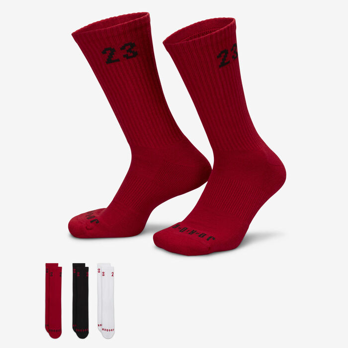 Jordan Essentials Crew Socks (3 Pairs) Multi-Color Jordan Essentials Crew Socks (3 Pairs) Multi-Color image number 0